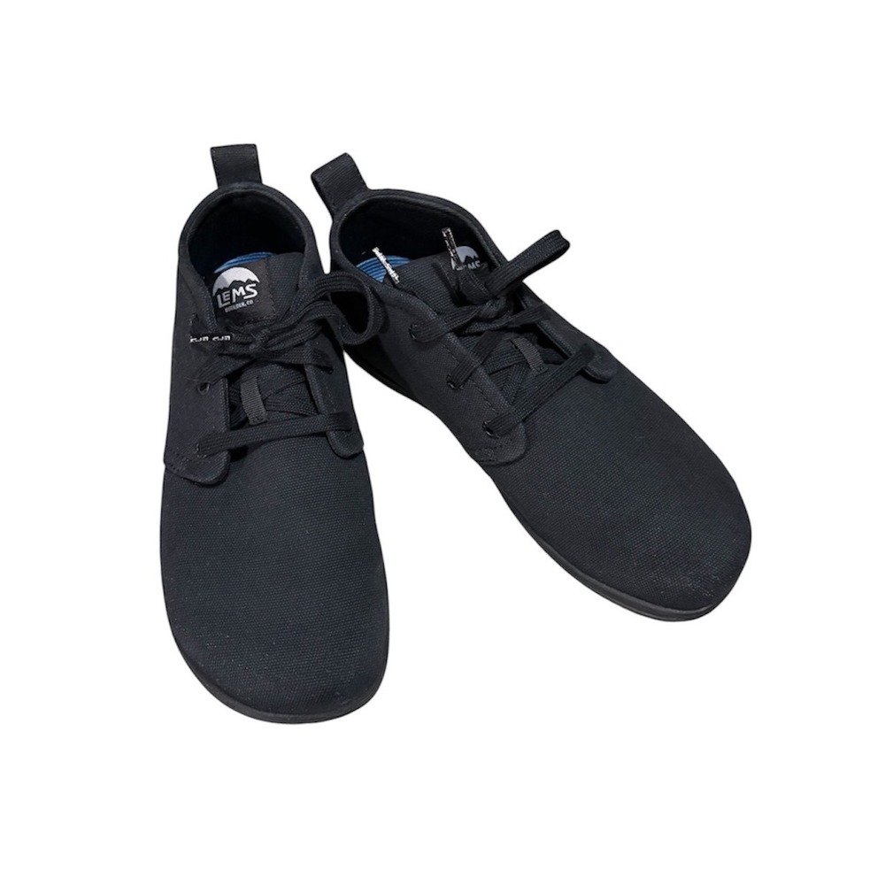 Lems Chukka Canvas Vegan Unisex 8.5M/10W Blackout Excellent Barefoot Zero Drop